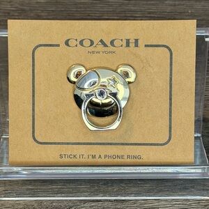 Coach Gold Bear Phone Accessory